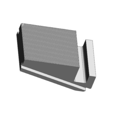 فولاد فرش CNC Pinza 005 E1 با روش ماشینکاری CNC و 88.0x56.0x39.0 میلی متر