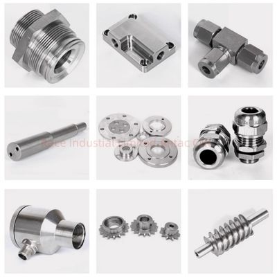 قطعات چرخش دقیق CNC آلومینیوم مواد فولاد ضد زنگ ± 0.005mm خدمات ماشینکاری
